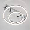 Світлодіодна Led люстра до 18м² срібний корпус з пультом (Orbital Silver Chrome 2537HR dimmer)