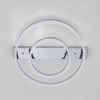 Світлодіодна Led люстра до 18м² срібний корпус з пультом (Orbital Silver Chrome 2537HR dimmer)