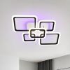 Світлодіодна Led люстра до 18м² з RGB підсвічуванням та пультом (1140/2+3 Bk)