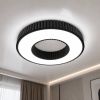 Світлодіодна Led люстра до 25м² у чорному  корпусі 120 Wt Corruga  (9017-500 BK)