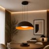 Світлодіодна LED люстра-підвіс 46W 781PL3953 (600) BK+ORANGE (Фетр + Пластик)