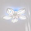 Світлодіодна LED люстра 120W у формі квітки для вітальні 55 см біла з пульт (1141/5 Wh)