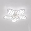 Світлодіодна LED люстра 120W у формі квітки для вітальні 55 см біла з пульт (1141/5 Wh)