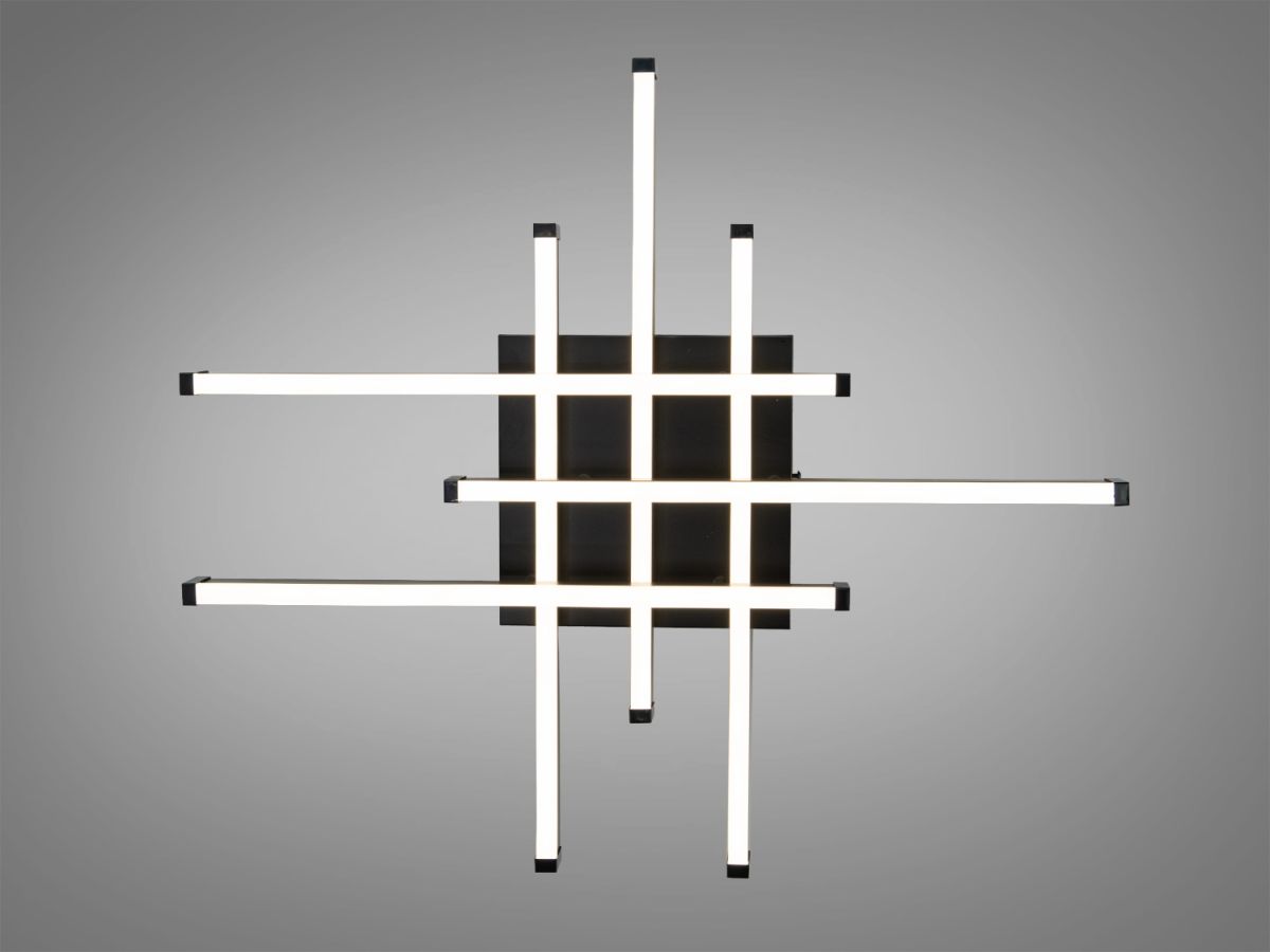 Чорна люстра Led до 18м² мінімалістичний дизайн 120 Вт  (SX809/6BK)