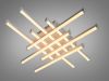 Біла Led люстра до 20 м²  без пульта 90 Вт мінімалістичний дизайн (SX812/8WH)