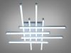 Біла Led люстра до 20 м²  без пульта 90 Вт мінімалістичний дизайн (SX812/8WH)