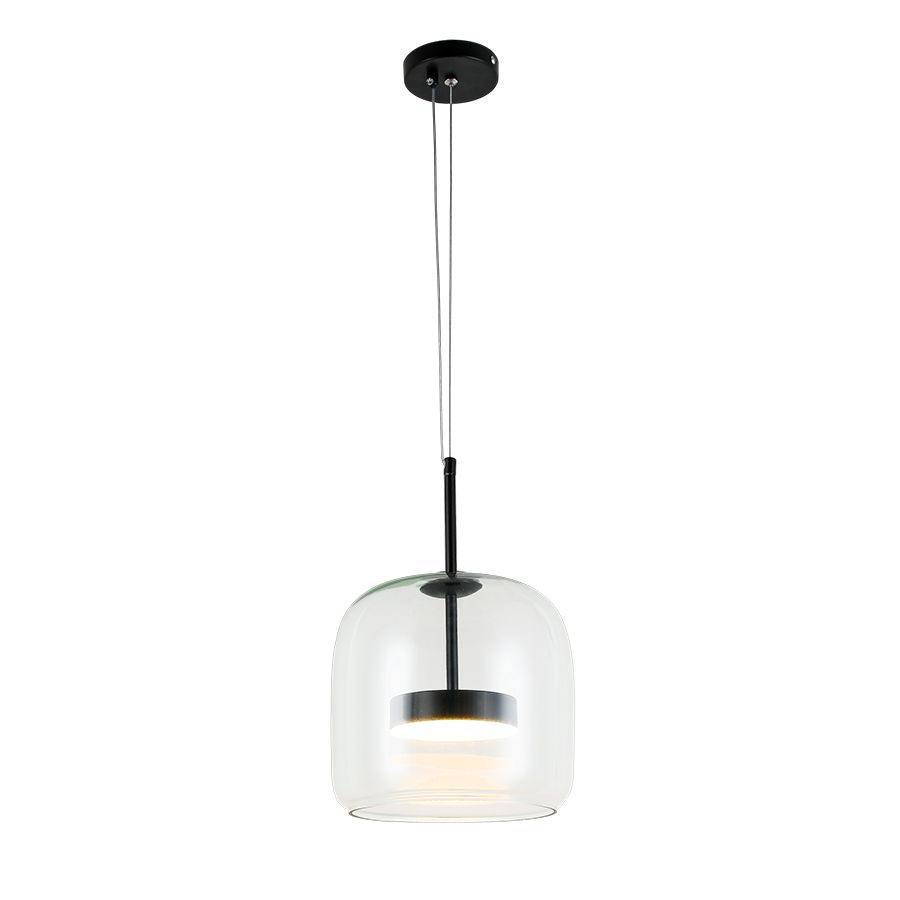 Підвісний світильник 909XL157-1 led (220) BK+CL