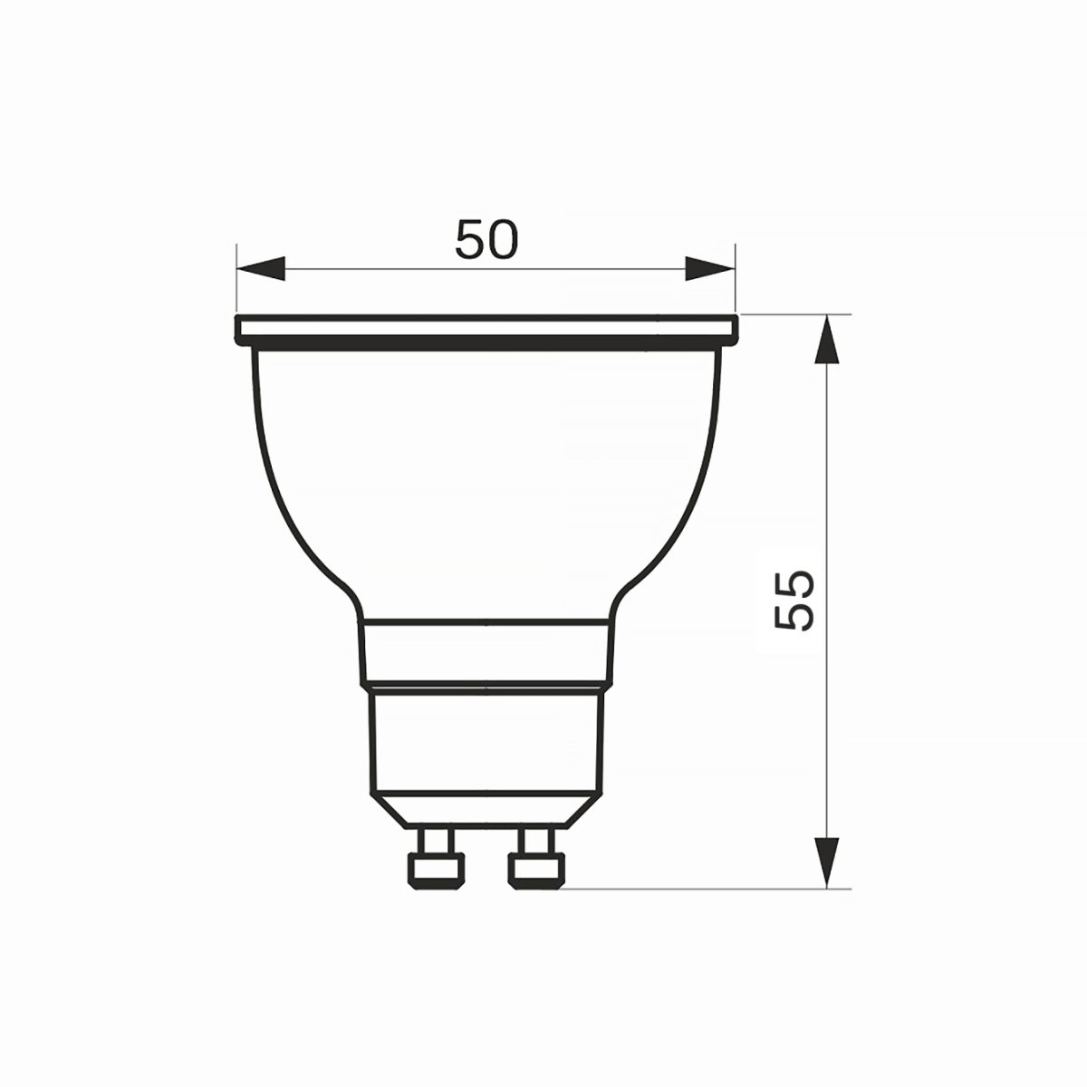 LED лампа MR16 6W GU10 4100K TITANUM