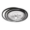 Led люстра з пультом та вентилятором до 15м² (7875088A BK+WH)