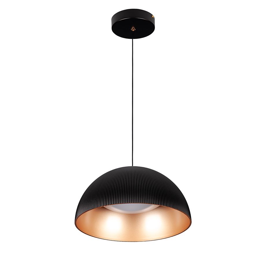 Світлодіодна LED люстра-підвіс 24W 781PL3956 (300) BK+GD