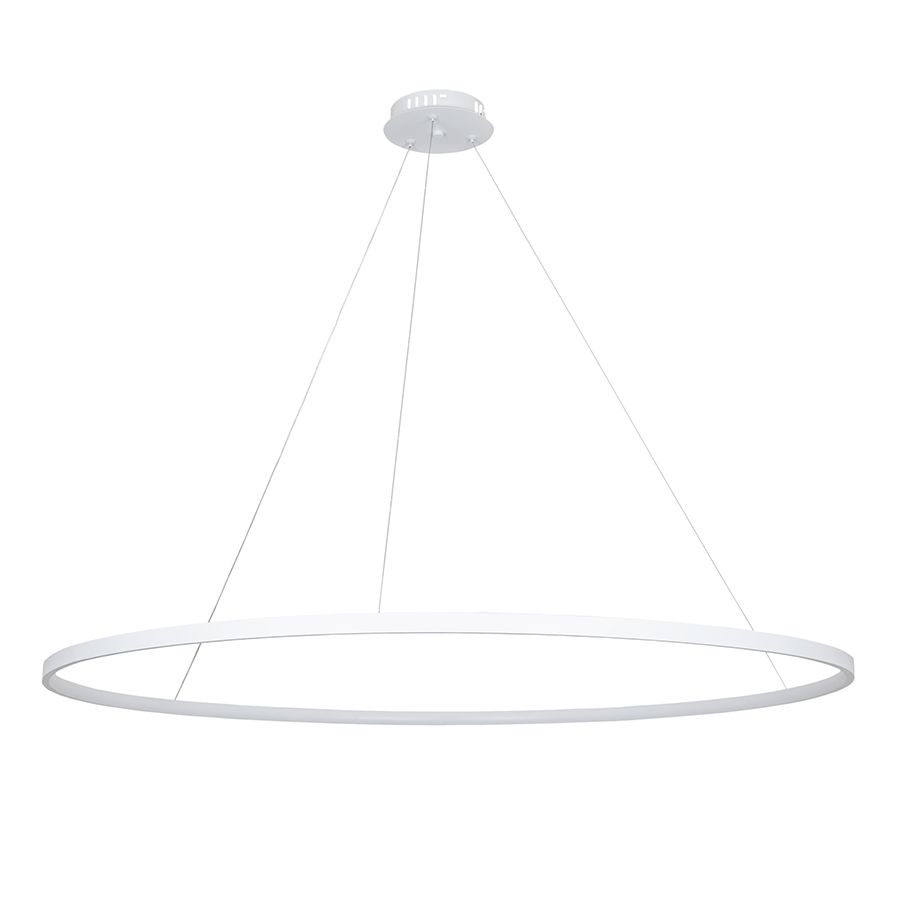 Світлодіодна Led люстра до 18м² біле кільце 100 см Minimalist Ring