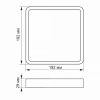 Квадратний накладний LED-світильник 18W 5000K (Білий) VIDEX