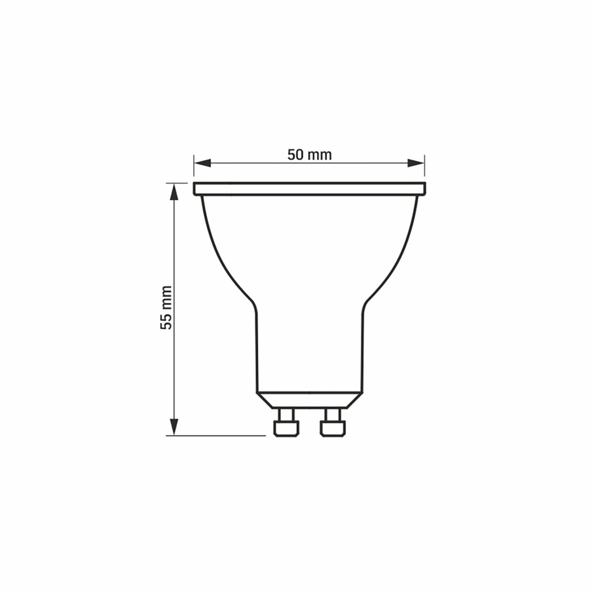 LED лампа MR16 6W GU10 3000K VIDEX