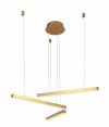Каскадна LED люстра на три рівні 10W "Golden Trio"  (918LP457-3 GD)