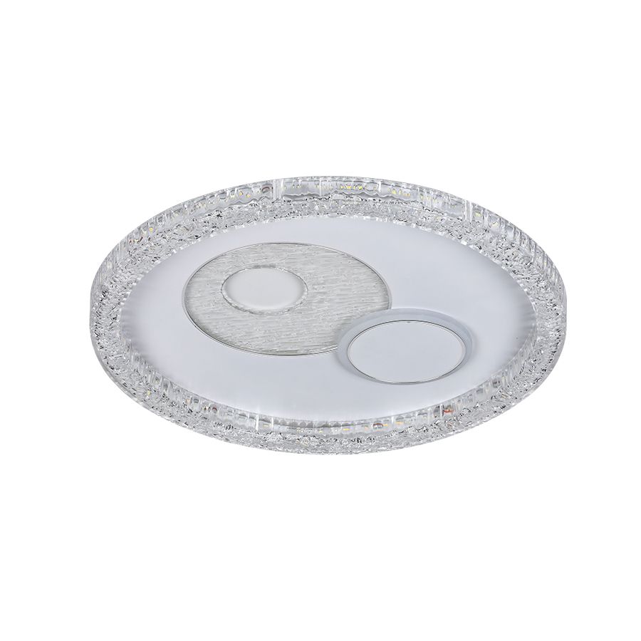 Біла кругла LED люстра 70W з перемиканням режимів до 18м² (7875154A WH)