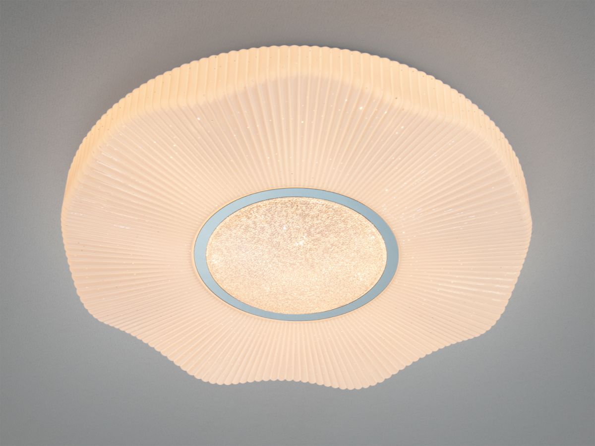 Світлодіодний стельовий Led світильник до 10м²  Soft Ripple White 34W (W-9/400)