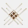 Сучасна Led люстра до 18 м² золотого кольору (W167/6GD)