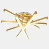 Сучасна Led люстра до 18 м² золотого кольору (W168/5GD)