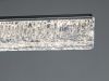 Світлодіодна подовжена підвісна Led люстра 100 см у чорному корпусі Crystal Line Black