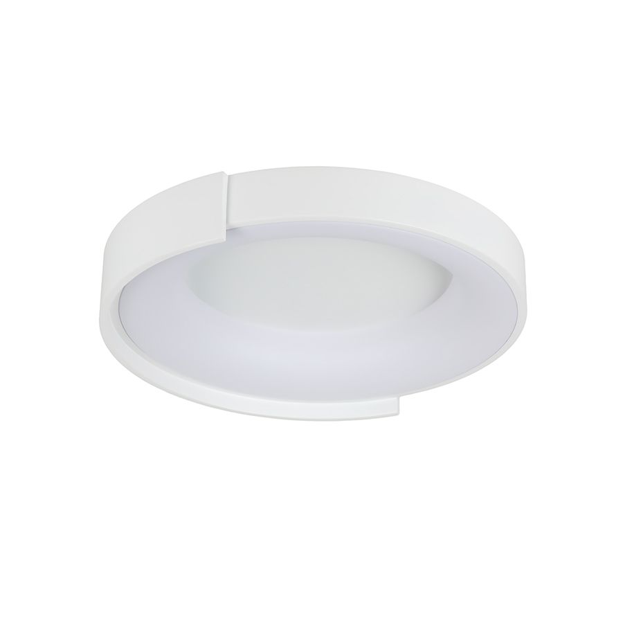 Світлодіодна Led люстра до 18м² з пультом біла 48 см Snow Ring 