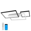 Стельова Led люстра до 18м² прямокутної форми 65 см чорно біла Minimalist Rectangular LED Panel