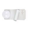 Сучасне LED-бра для читання з вимикачем на корпусі білого кольору 774W2501B LF WH