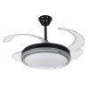 Світлодіодна LED люстра з вентилятором 80W (40W+40W), пультом керування  (7943070/48 BK)
